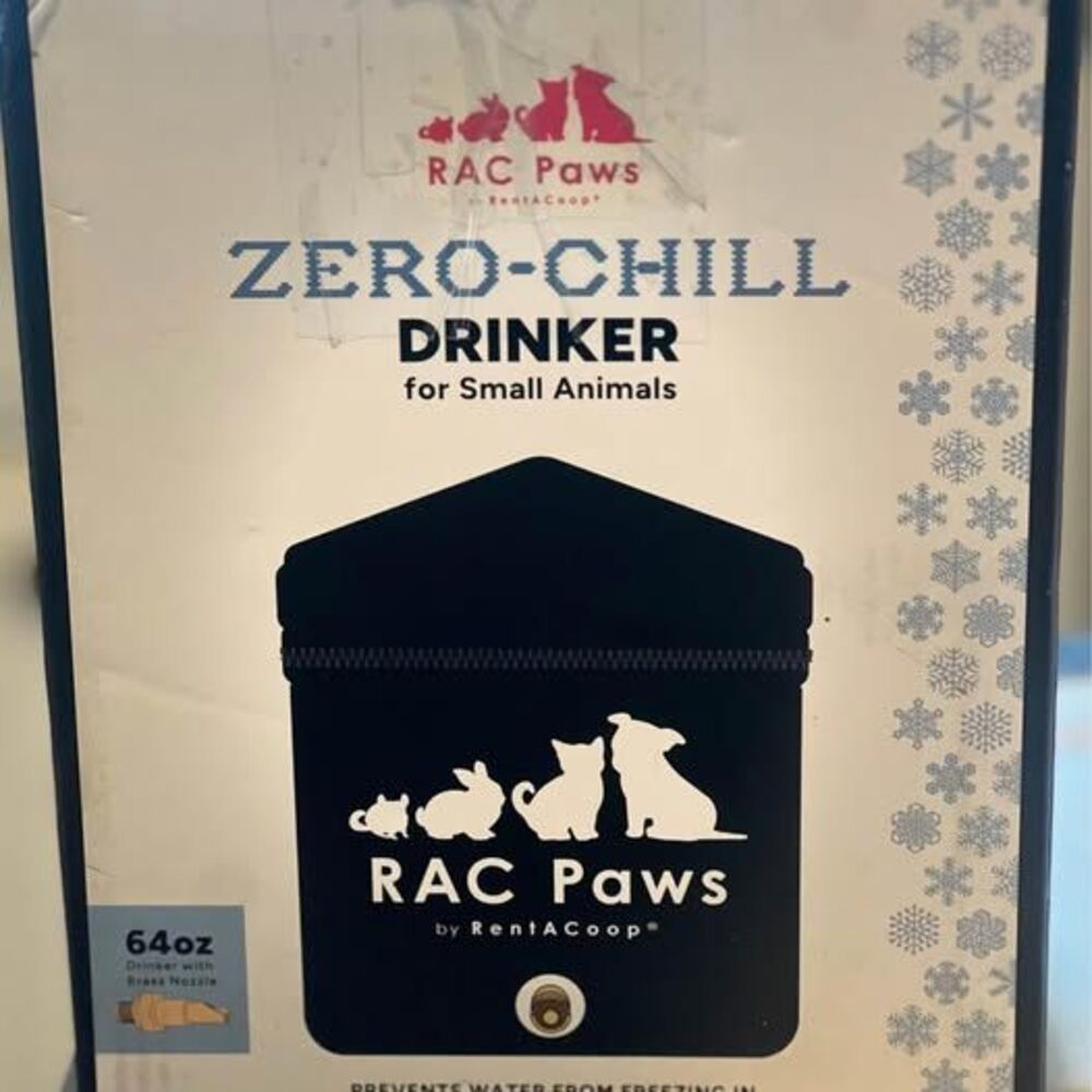 Paws Zero Chill Heated Small Animal Waterer (64 oz)